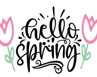 花とともに春をお祝いする SVG ファイル