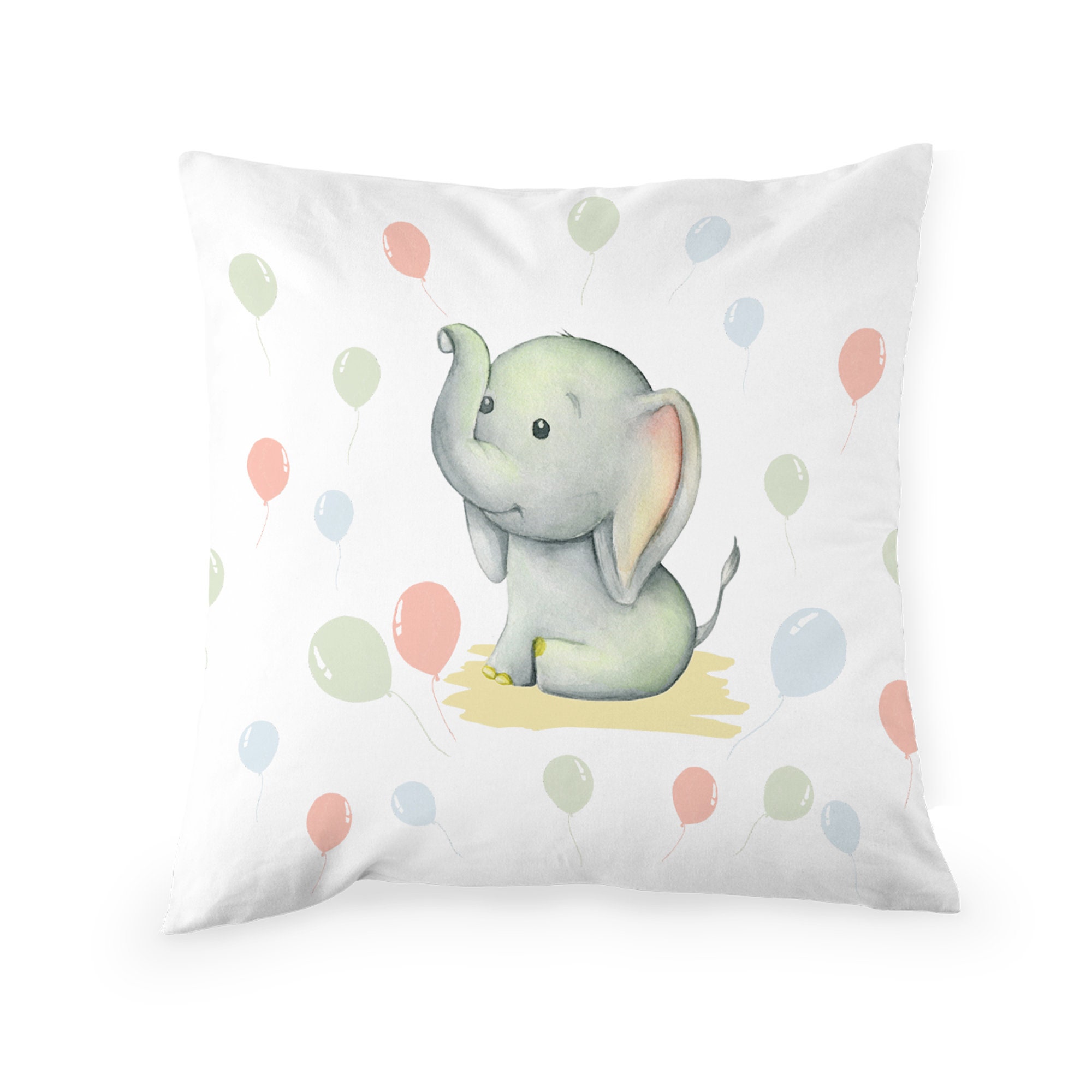 Personalised Baby Elephant Kids Pillow Case Etsy