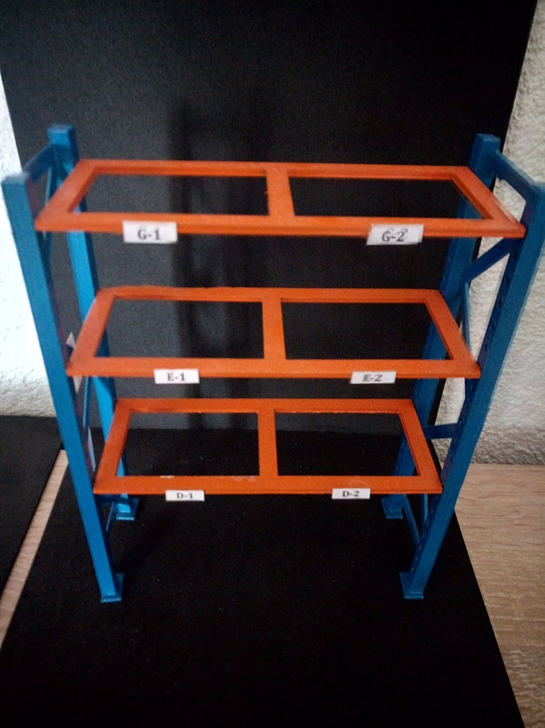 124 Warehouse Shelf for Diorama, Car Diorama, Diorama