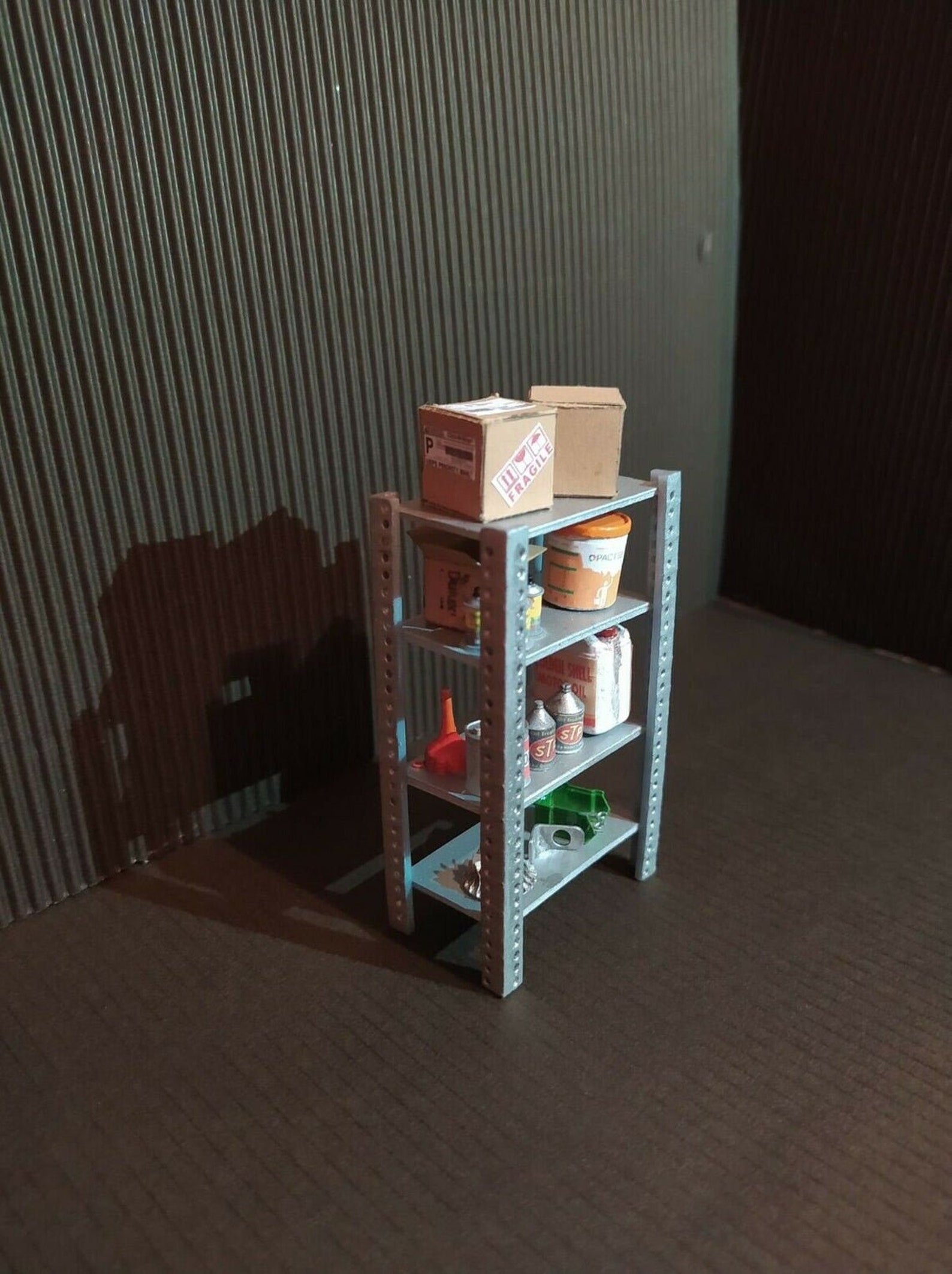 Diorama Accessories 1/18 Shelf Rack For Warehouse Etsy