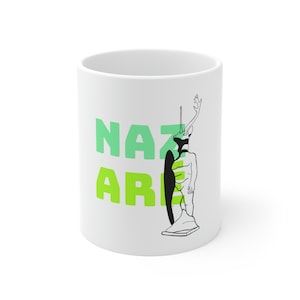 Ceramic Mug 11oz | Nazare | Portugal | Portugal Mug | Coffee and Tea Mug | Travel Mug | Portugal |