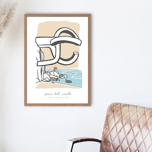 San Sebastian | Basque Country | The Comb of the Wind (Haizearen orrazia XV, Peine del Viento XV) | Basque Country Art | Spain | Poster