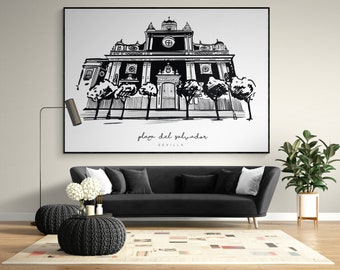 Plaza del Salvador | Seville | Seville | El Salvador | Seville, Spain | Digital Print | Printable Andalusia Spain | Monuments | Historical