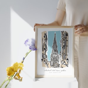 San Sebastian | Guipuzcoa | Basque Country | The Cathedral of the Good Shepherd | Catedral del Buen Pastor de San Sebastián | Spain | Poster