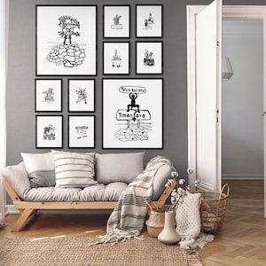 Lanzarote-Wandkunstsammlung | Lanzarote Kanarische Inseln Poster | Spanien | Timanfaya | Jameos del Agua | Papagayo | 10 Lanzarote-Poster