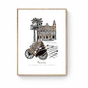 Triana | Triana Canary Islands | Canary Islands Spain | Spain | Canary Islands | Canary Island Poster | Spain Poster | Triana neighborhood