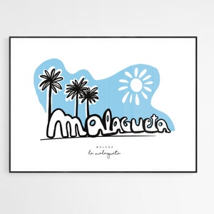 La Malagueta | Spain, Andalucia | Málaga | Malagueta | Malagueta Poster | Málaga Poster | Andalusia Poster | Málaga Art | Spain, Gifts