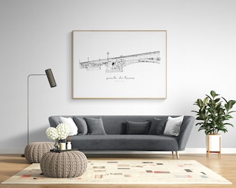 Triana Bridge | Triana Bridge | Wall Art Print | Printable Seville, city | Andalusia | Spain