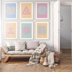 Pintaderas Collection | Canary Islands | Canary Islands Pintaderas | Mural Art | Wall Art Canary Islands | Spain | Travel | Canary Art |