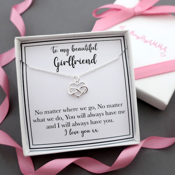 Girlfriend Christmas gift for girlfriend, necklace for girlfriend, girlfriend necklace jewelry gift, birthday valentines day gift, heart