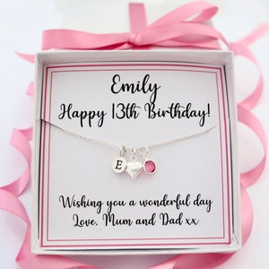 Regalo per il 13° compleanno ragazza per lei, collana di gioielli per il 13° compleanno, 13 regalo per il 13° compleanno per ragazza figlia nipote amica, gioielli personalizzati