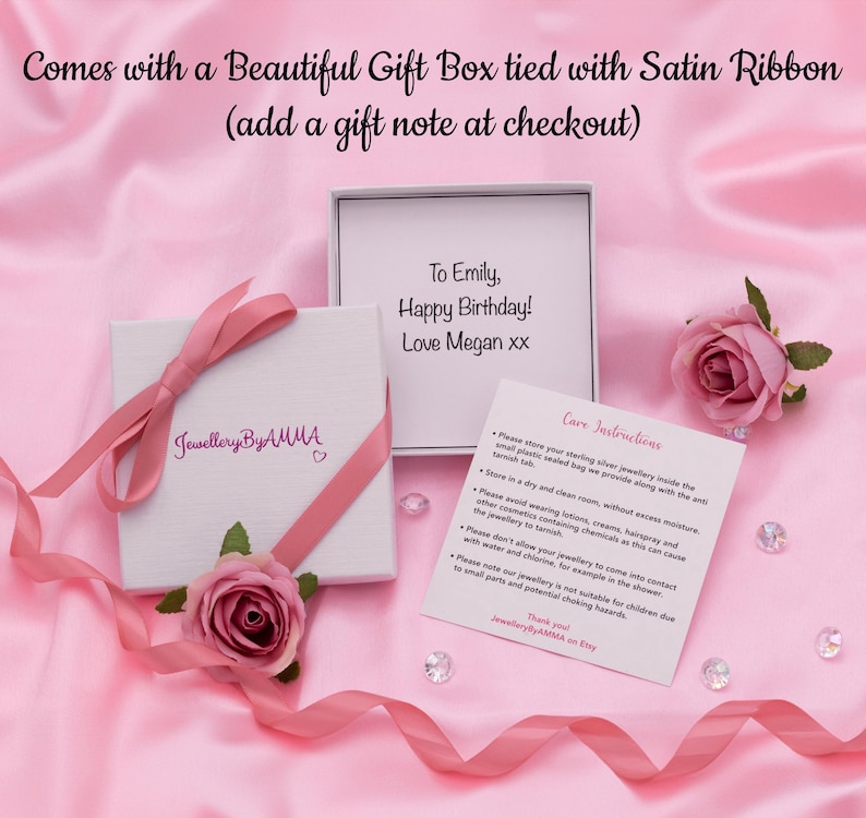 Daughter bride wedding gift from mum for daughter, daughter wedding day gift, bride wedding jewellery necklace, gift for bride from mum image 12