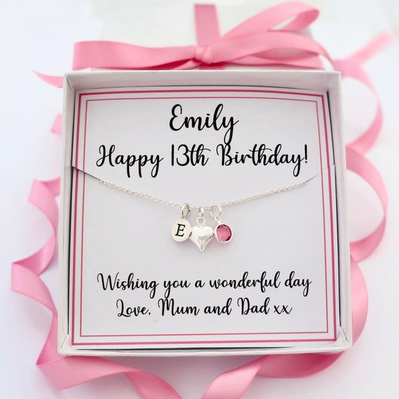 Buy Girls 13th Birthday Gift Charm Bracelet Necklace for 13 Yr Old Girl  Daughter Granddaughter 13th Online in India - Etsy