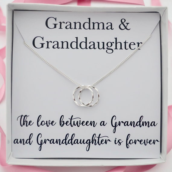 Grandmother Grandma Granddaughter Necklace Jewellery Gift