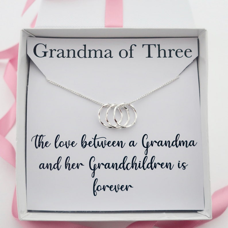 Grandmother Grandma & Grandchildren Necklace Jewelry Gift Etsy