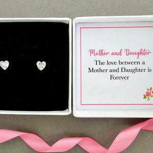 Mother daughter gift earrings jewellery, mum daughter earrings, mother and daughter gift, daughter birthday christmas wedding gift daughter
