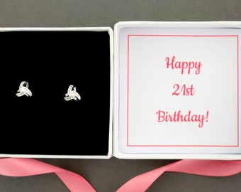 21. Geburtstag Geschenk für ihre Tochter, 21. Geburtstag Schmuck Ohrringe, Geschenk für Mädchen beste Freundin Schwester, 21.