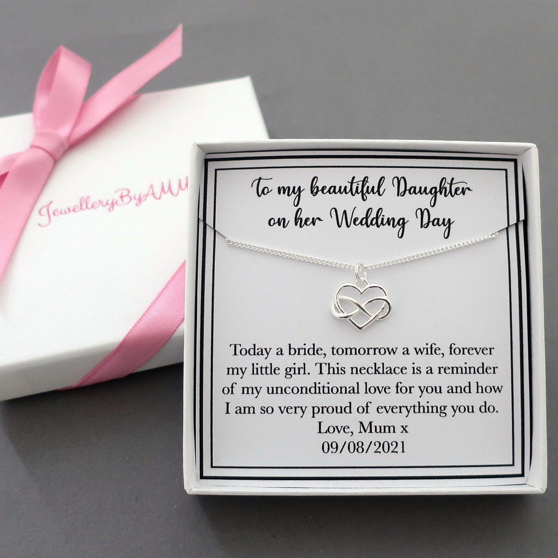 Daughter bride wedding gift from mum for daughter daughter | Etsy