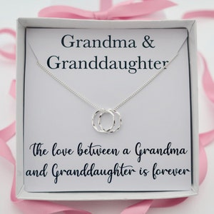 Grandma necklace jewelry gift, grandmother necklace gift, mothers day birthday gift, gifts for grandma, nana gift, granddaughter necklace