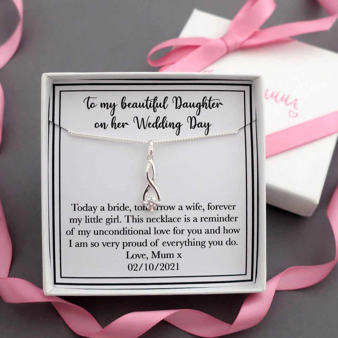 Necklace for daughter on wedding day deals