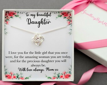 Mother daughter necklace jewellery gift, mother and daughter necklace,mum daughter necklace,wedding day birthday christmas gift for daughter