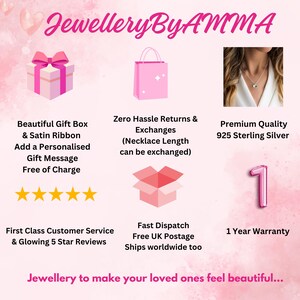 Daughter bride wedding gift from mum for daughter, daughter wedding day gift, bride wedding jewellery necklace, gift for bride from mum image 14