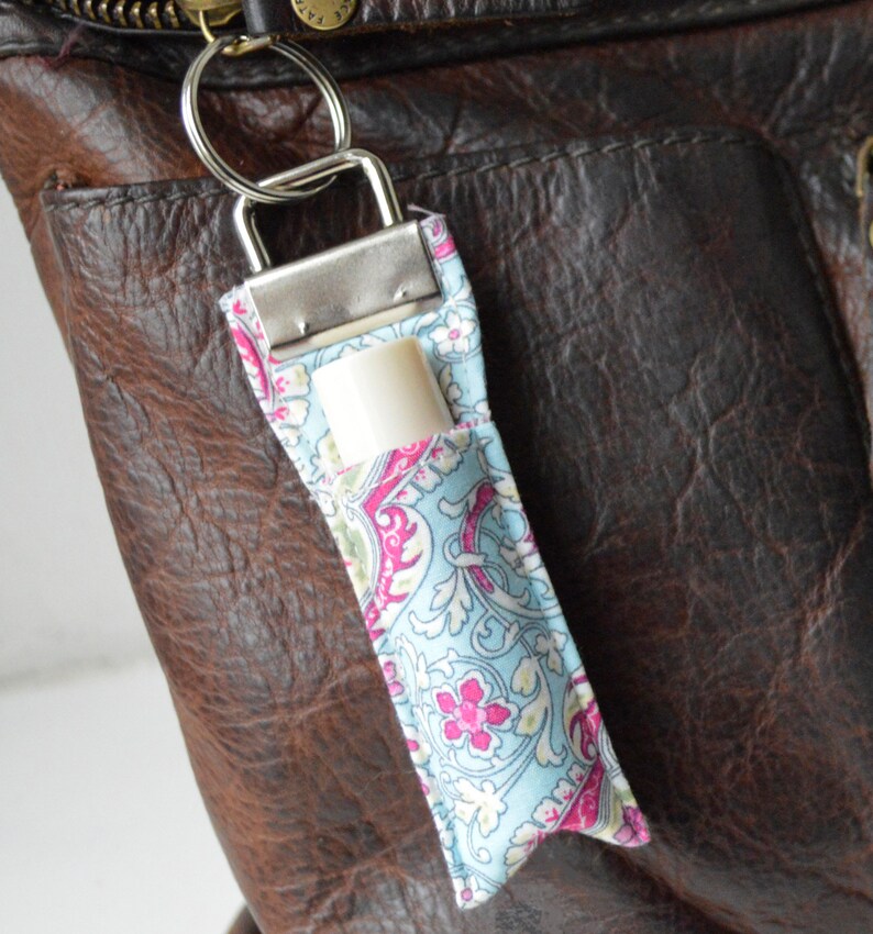 Handmade Lip Balm Holder Key Ring Chapstick Key Fob Etsy