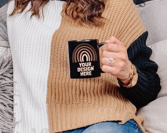 Black Mug Mockup Black 11 oz Mug Mockup 11oz Black Mug Mockup Bundle Coffee Mug Mockups Coffee Cup Aesthetic Mockup Boho Mockup Canva