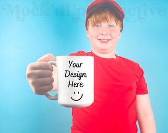 15 oz Mug Mockup White Mug Mockup 15 oz White Mug Mockup Bundle Coffee Mug Mockups Redhead Model Mockup Kid Mug Mockup Digital Download PNG
