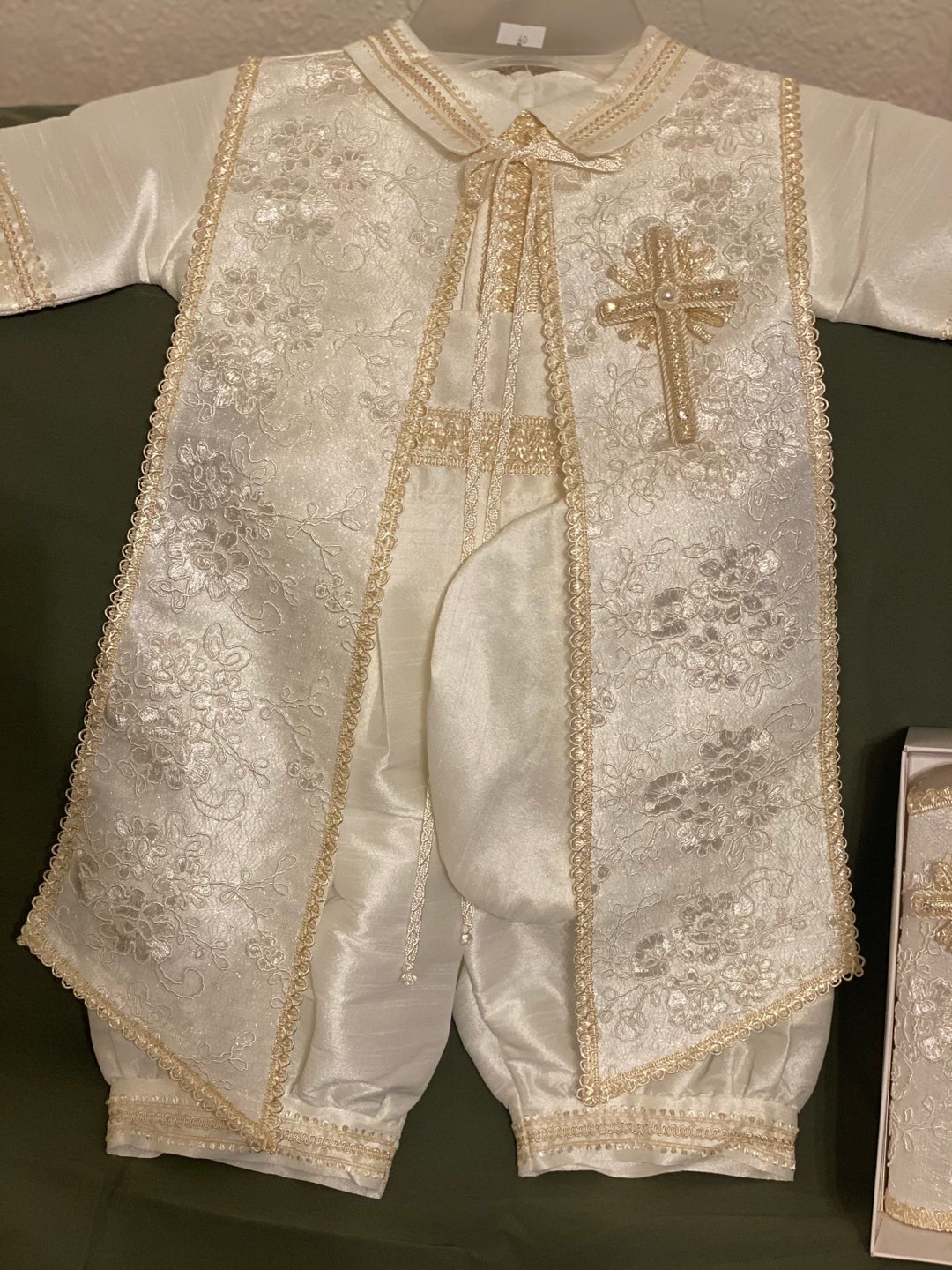 Baby Boy Christening/baptism White Outfit Size 12 and 18 Etsy