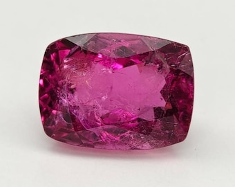 Natural Tourmaline Stone, 1.95 Carat Weight, Cushion Faceted Tourmaline, Loose Tourmaline, Tourmaline For Ring, Size 8.20x6.10x4.80 MM.