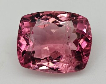 Natural Tourmaline Stone, 2.95 Carat Weight, Cushion Faceted Tourmaline, Loose Tourmaline, Tourmaline For Ring, Size 9.25x7.75x5.00 MM.