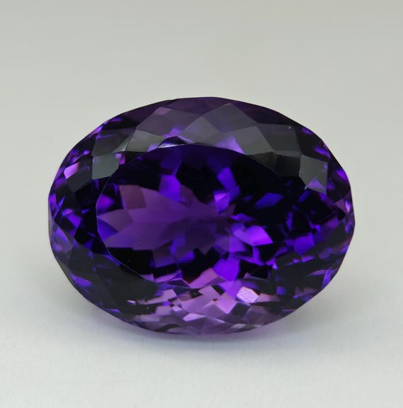 18.10 Carat Natural Amethyst Oval Faceted – Loose Gemstone (17.65