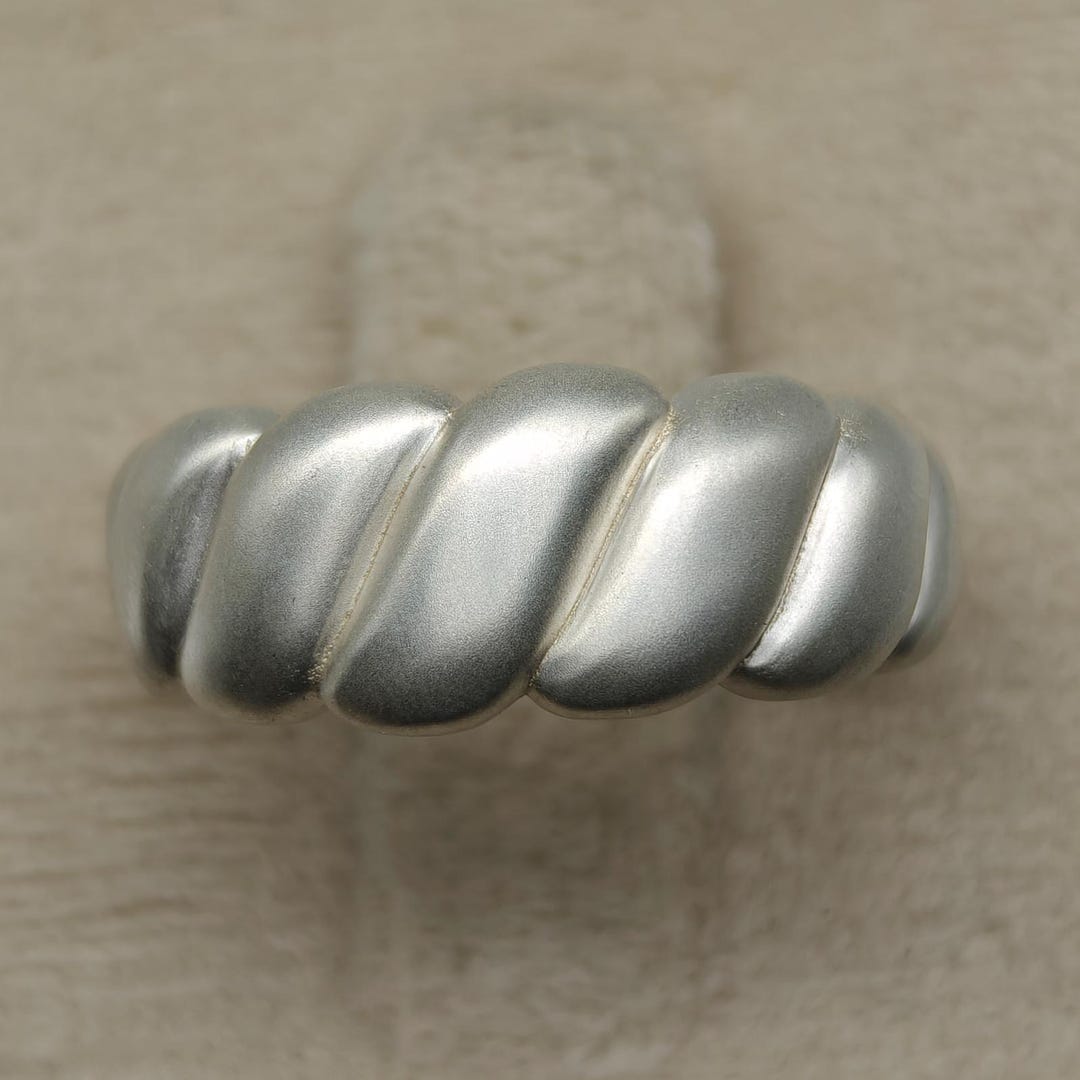 Wire Matte Finish Rings Handcrafted 92.5 Sterling Silver Matte Finish Ring – Modern & Elegant ...
