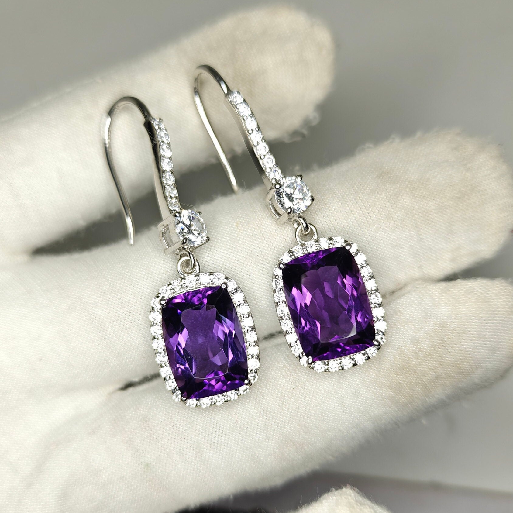 Phoebe collier donna in argento 925 con giada viola - Gioielli Argento