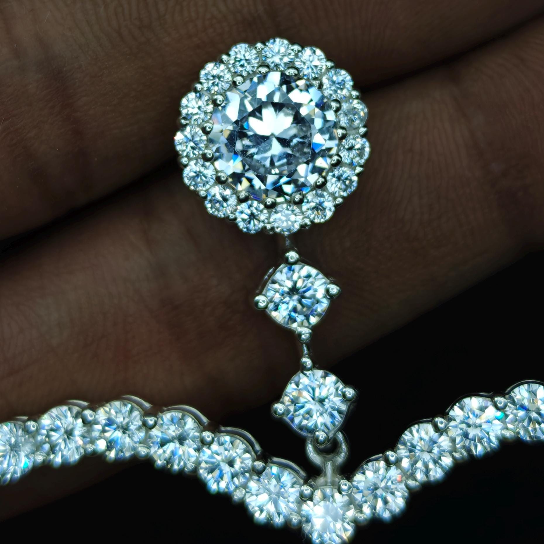 Orecchini A Goccia In Argento 925 Con Zirconi &ndash; Pendenti Lunghi E Brillanti, Stile Gioiello, Jewelure