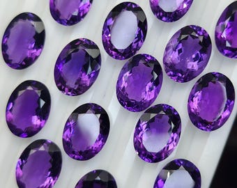 Améthyste Naturelle Du Brésil - 21.69 Carats, Ovale, Violette, Sans Inclusion