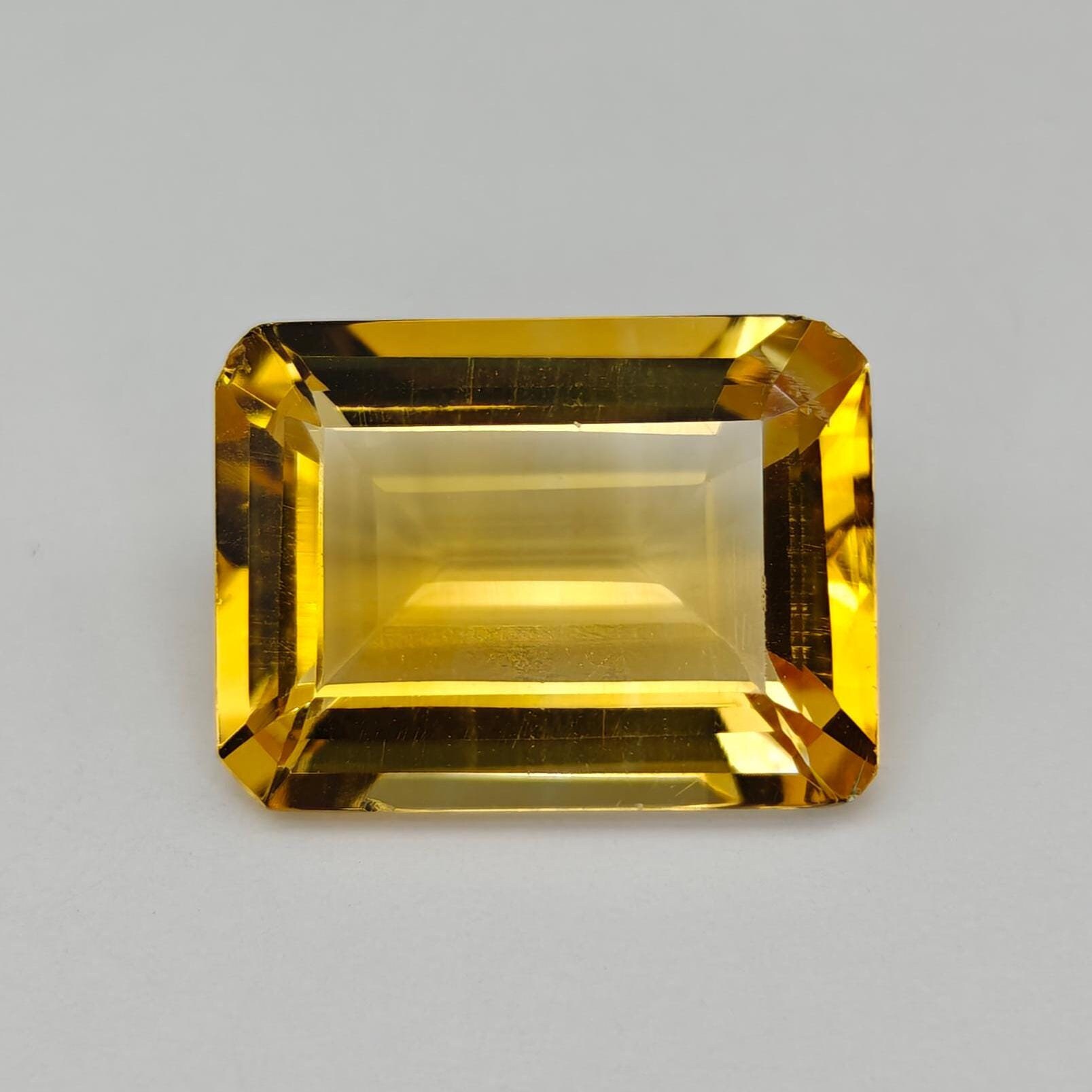 Piedra citrina natural, citrino suelto de 9 quilates, piedra citrina facetada octogonal, citrino para colgante, piedra citrina, tamaño citrino 16 x 12