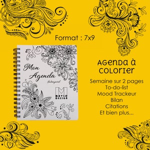 AGENDA DA COLORARE (Senza data / senza tempo) l formato 7"x9" l Planner l Organizer (-40%)