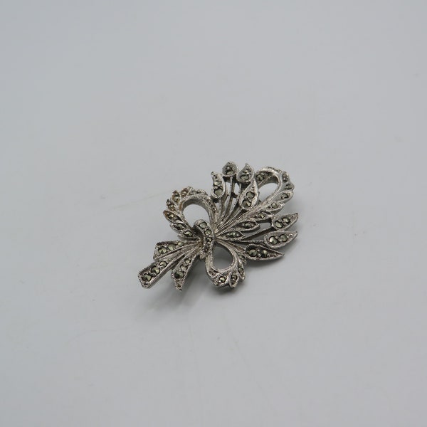 Marcasite Brooch - Etsy UK