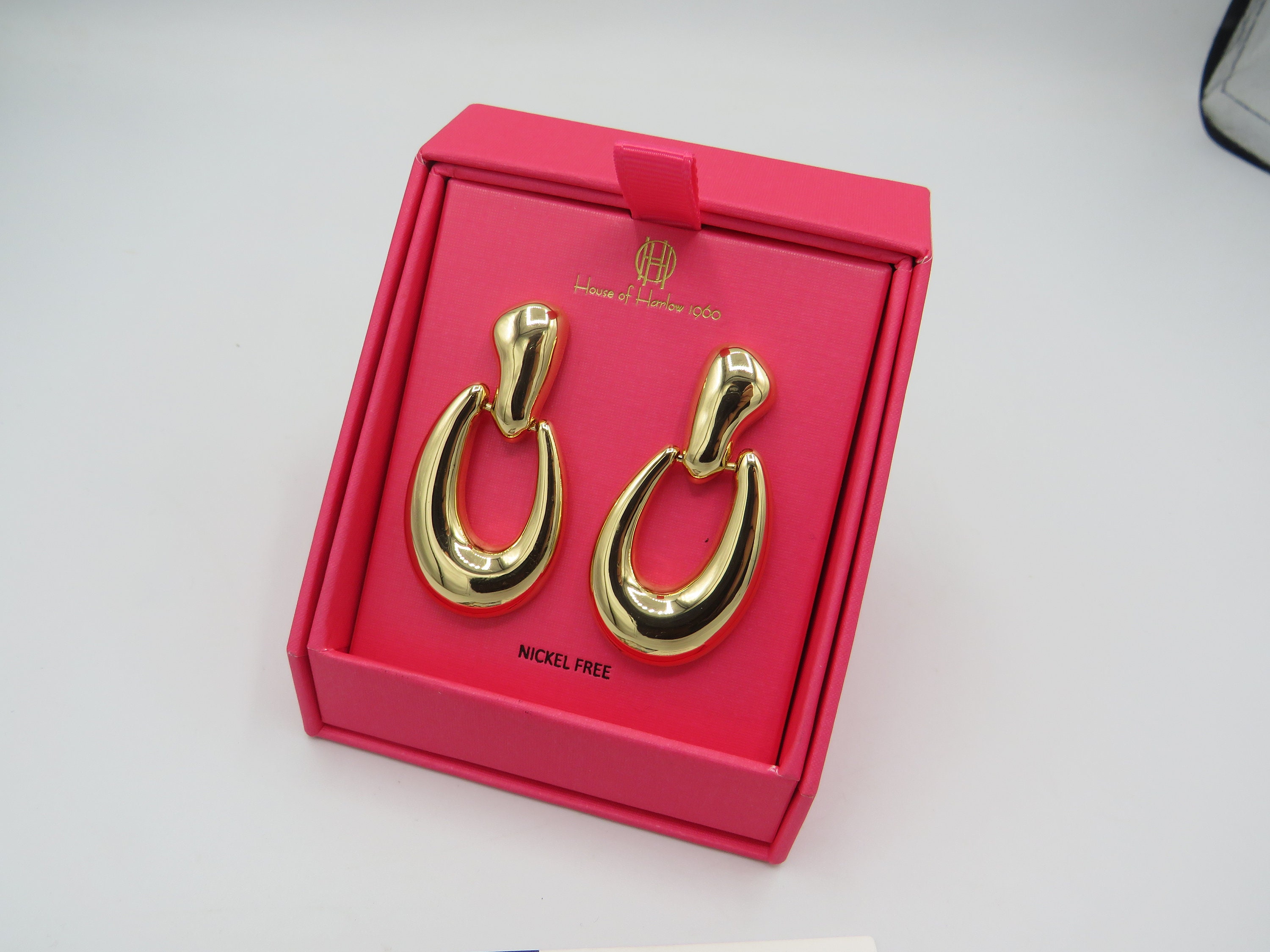 Stunning HOUSE OF HARLOW Gold Tone Post Back Earrings High Quality Lovely Classic Design Statement Earrings Immaculate Condition. Etsy