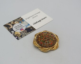 Broche Vintage Poisson Rouge Et Dorée - Souvenir D'Agay Saint-Raphaël (Var)