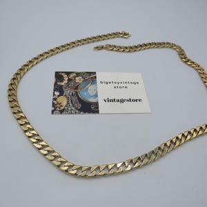 BERGDORF GOODMAN SIGNED mooie vintage goudkleurige schakelketting, klassiek ontwerp, onberispelijke staat, nietje, 25-inch