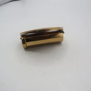 STRATTON lipstick case and mirror, gold tone, elegant design, great condition, collectable, vintage accessories, vintage dressing table