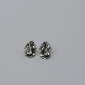 erstaunliche Vintage Silber Ton Clip auf Engel Strass Ohrringe, schöner Zustand, Vintage, Vintage Schmuck, Vintage Ohrringe