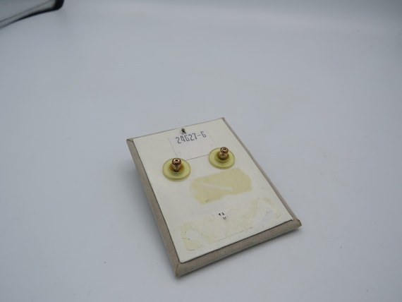 SOLEIL gold tone vintage dangle drop earrings, po… - image 2
