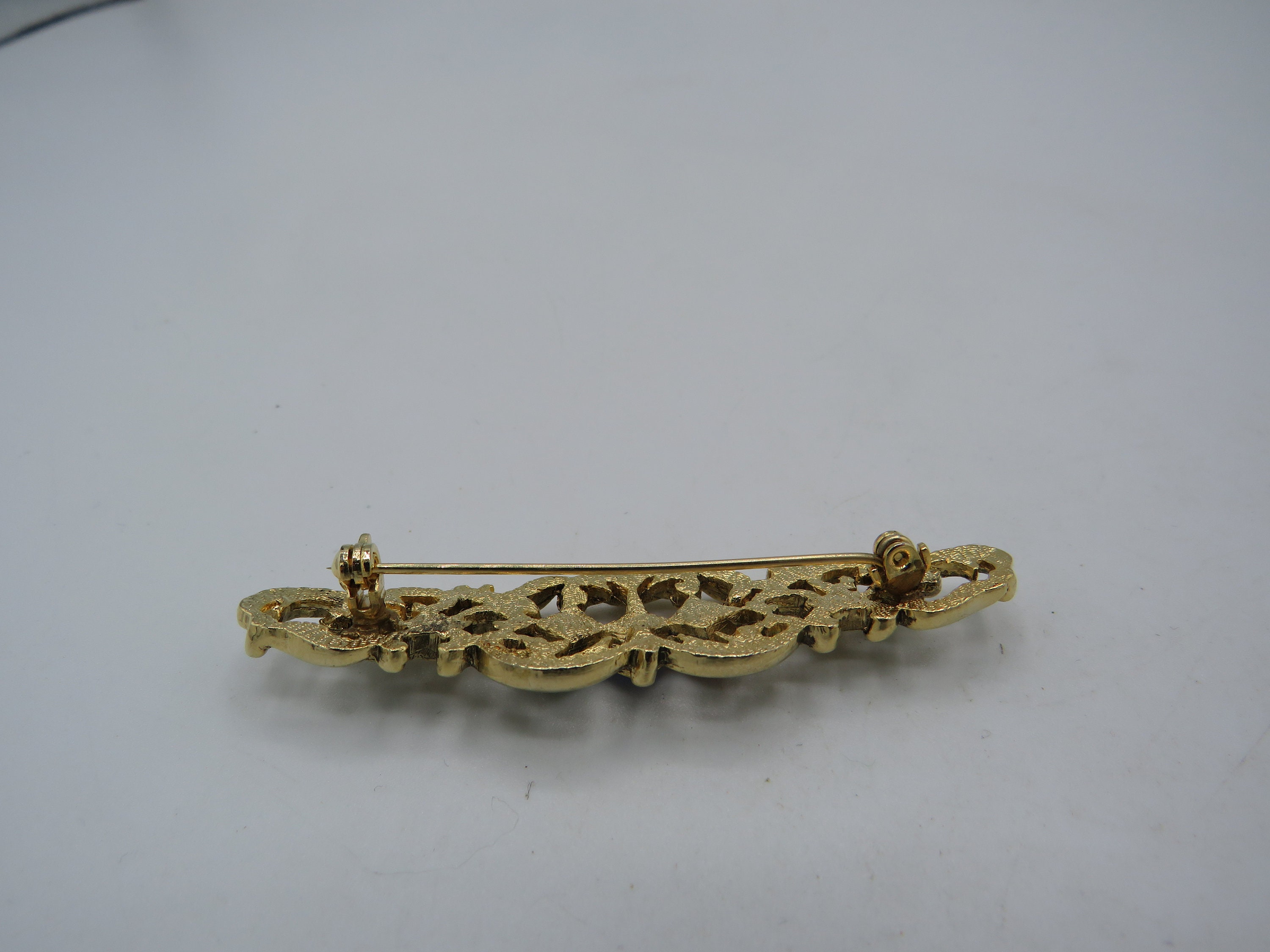 Broche Vintage Decleor Dorée - Environ 6 Cm, Bon état Occasion
