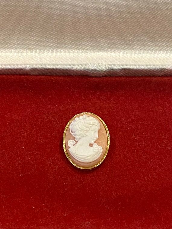 Lovely gold tone vintage cameo , vintage, vintage