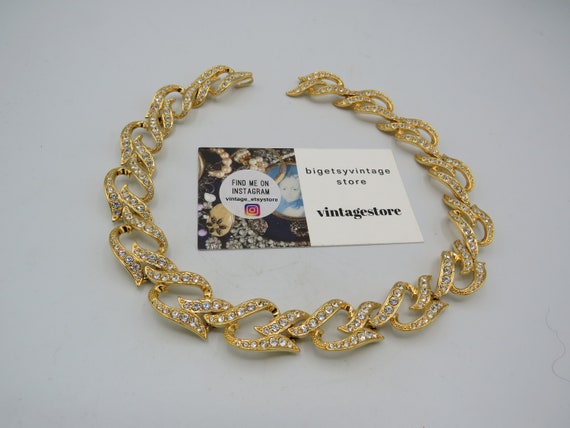 ELIZABETH TAYLOR SIGNED spectacular vintage gold … - image 3