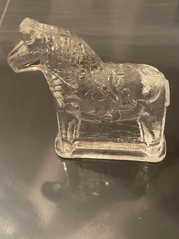 Presse-papiers En Verre Soufflé Fait à La Main En Cristal - Cheval Doré - Cadeau D'anniversaire - Décoration De Table - Décoration D'intérieur